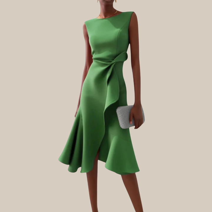 Robe Midi Valenza – Élégance Intemporelle