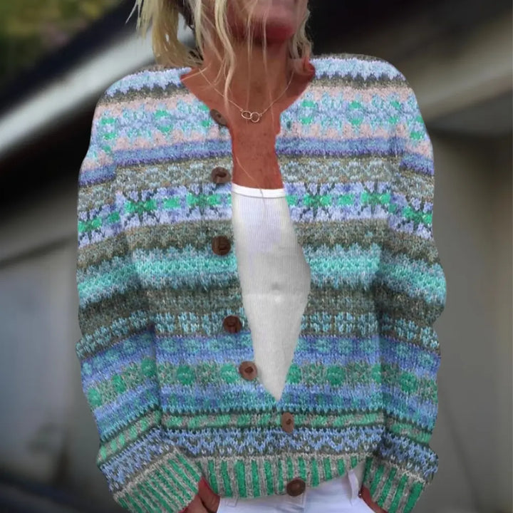Mila™ | Gilet en maille à imprimé