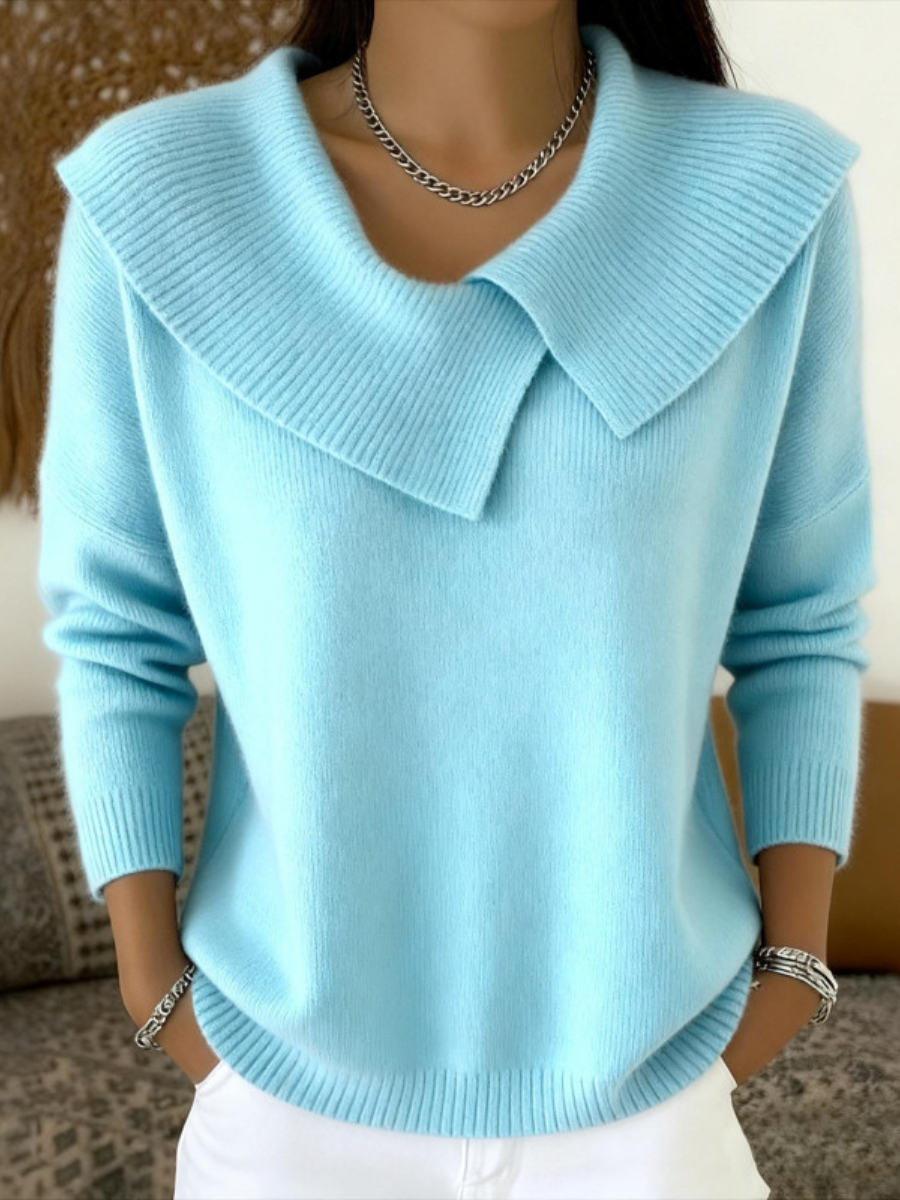 Lucia | Pull élégant à col doux