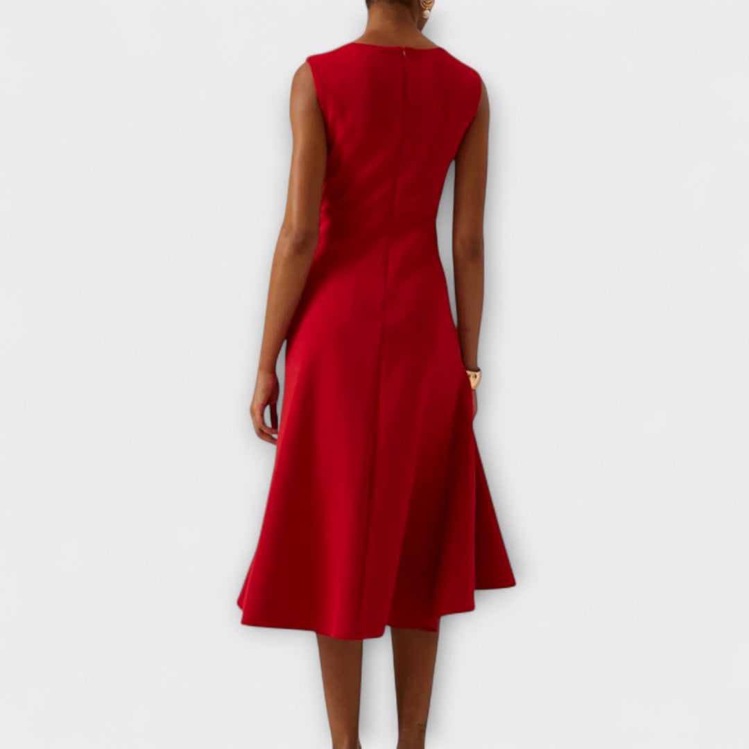 Robe Midi Valenza – Élégance Intemporelle