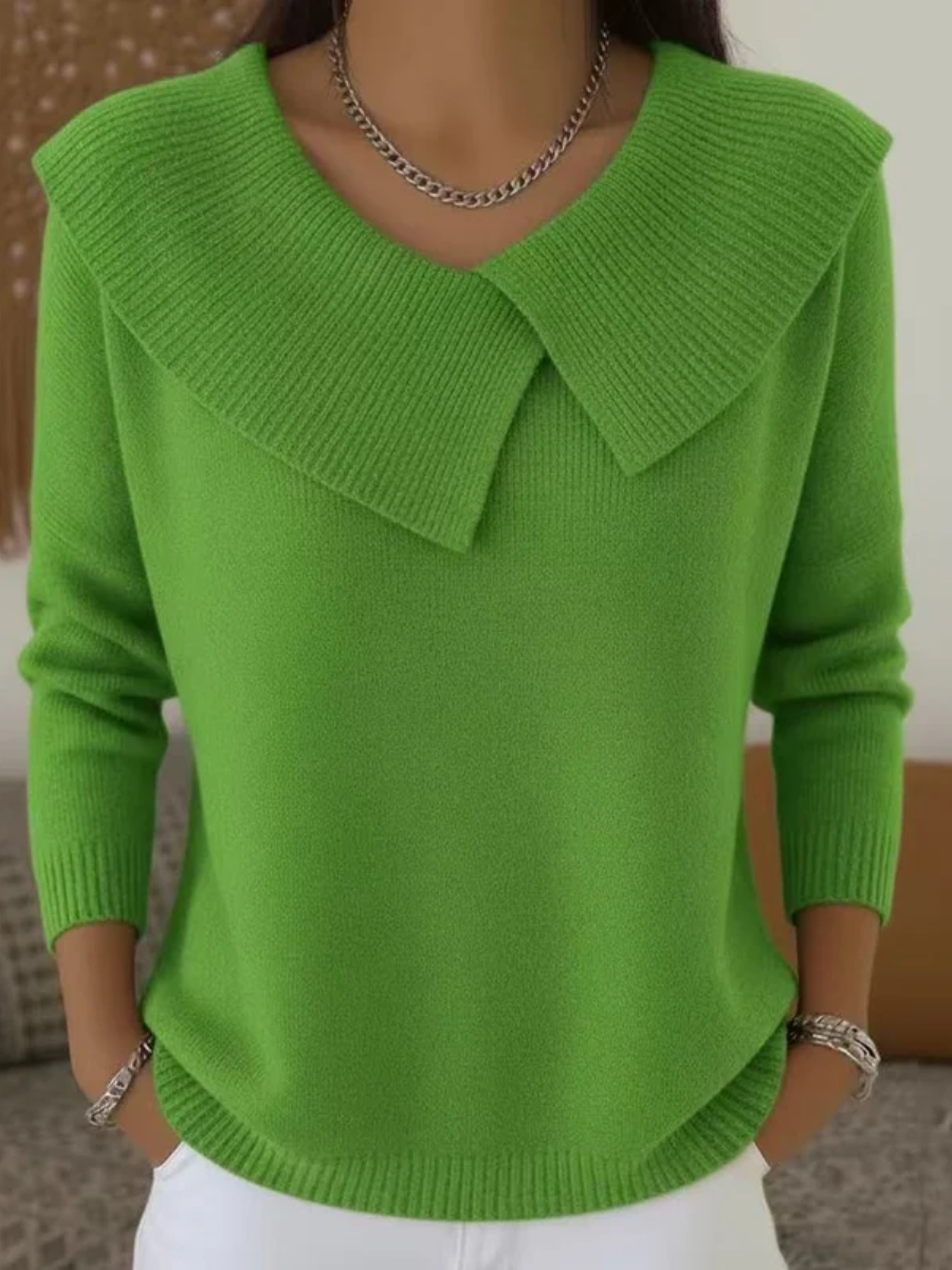 Lucia | Pull élégant à col doux