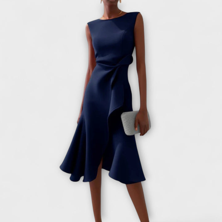 Robe Midi Valenza – Élégance Intemporelle