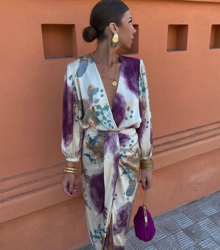 Robe Vionette – Décolleté Portefeuille en V