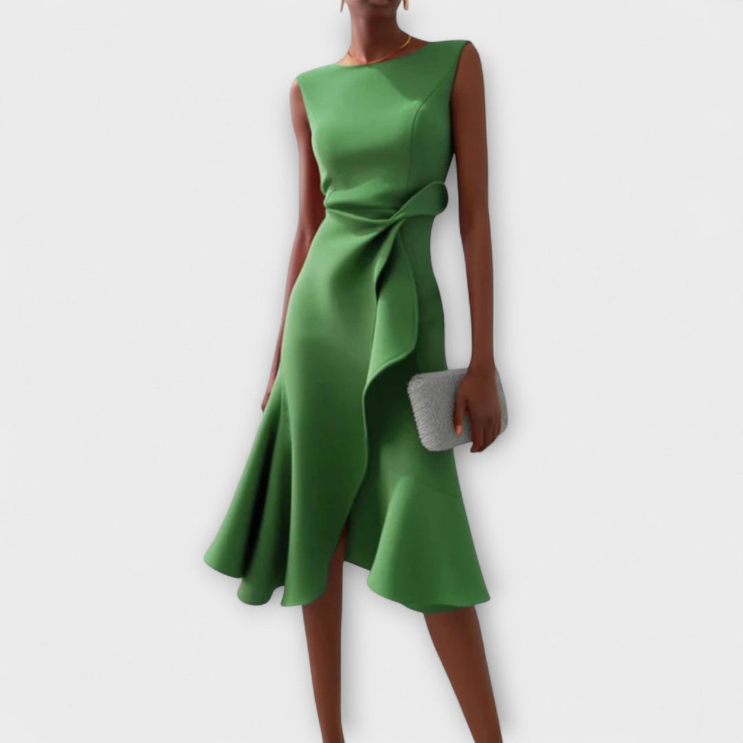 Robe Midi Valenza – Élégance Intemporelle
