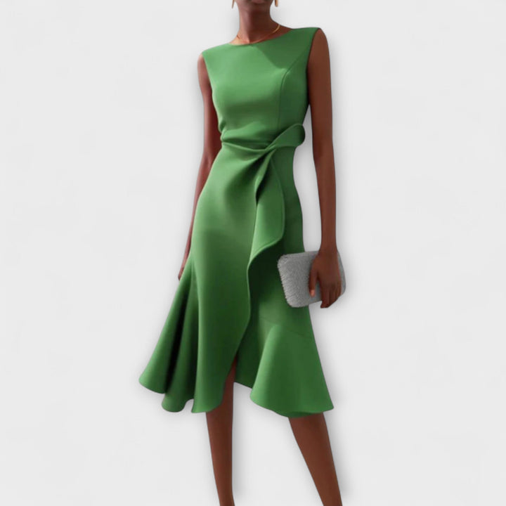 Robe Midi Valenza – Élégance Intemporelle