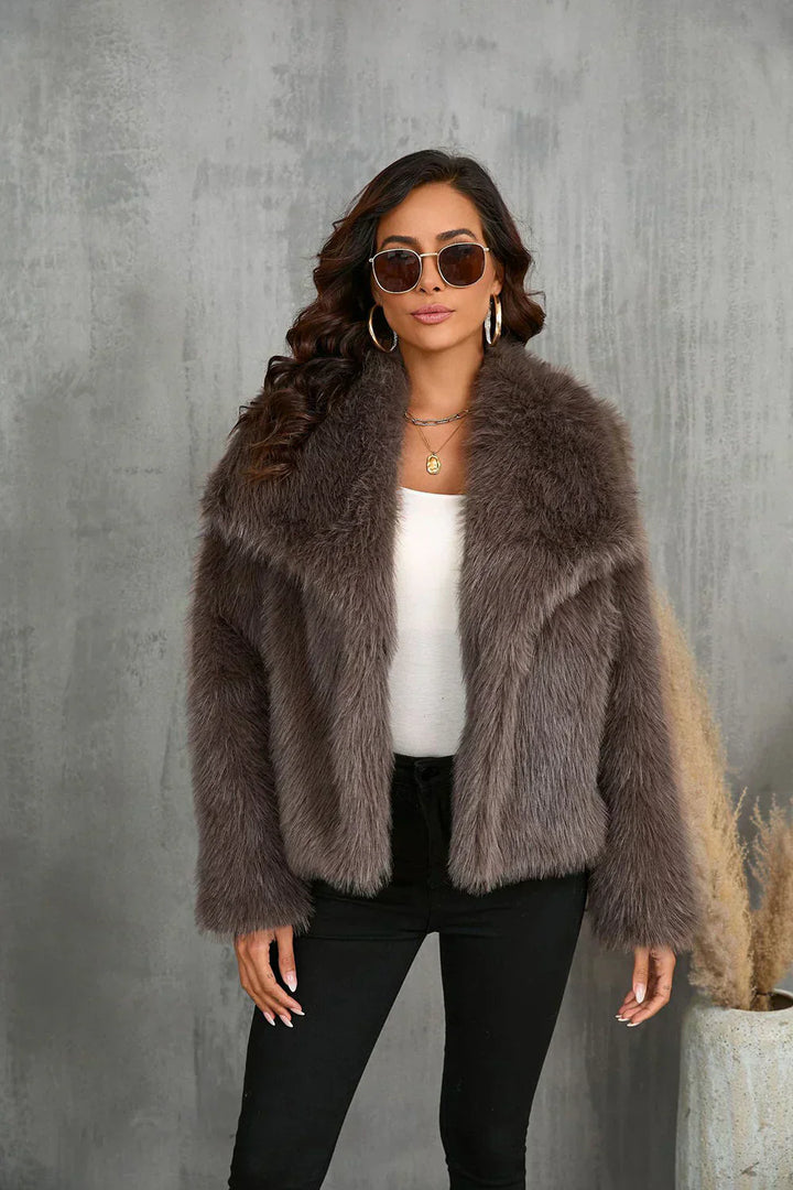 Amélia™  | Manteau Douillet en Fourrure