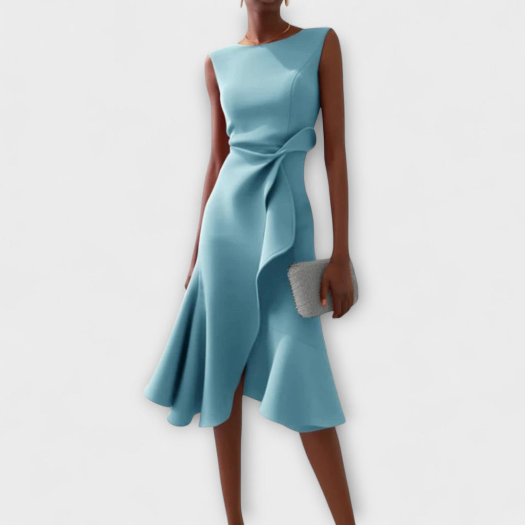 Robe Midi Valenza – Élégance Intemporelle