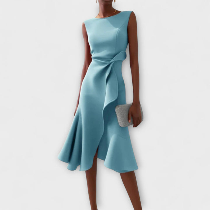 Robe Midi Valenza – Élégance Intemporelle
