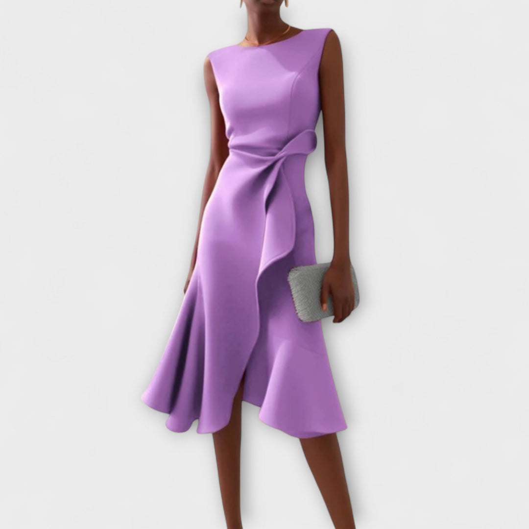 Robe Midi Valenza – Élégance Intemporelle