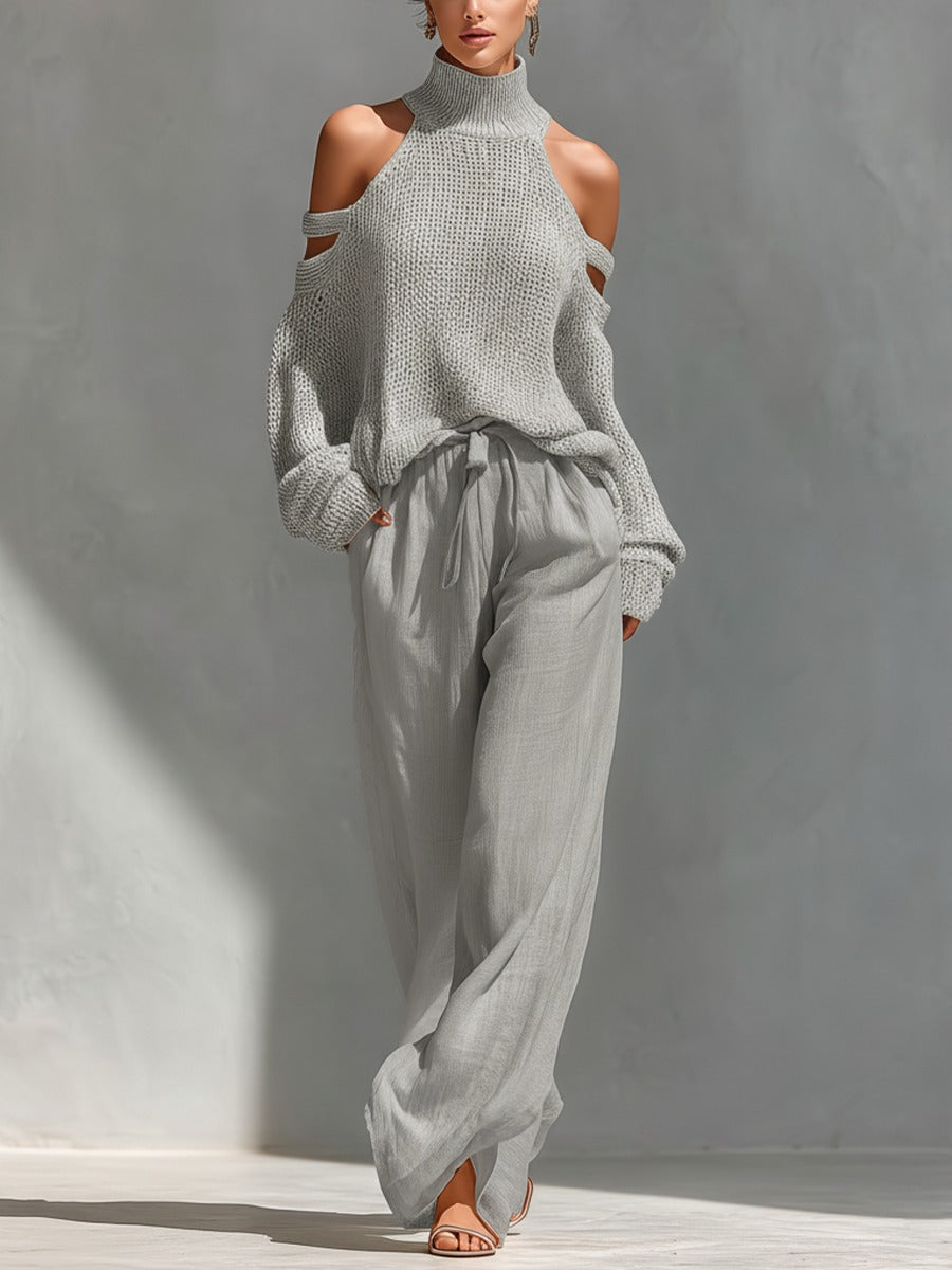 Camilla | Ensemble élégant en maille et lin