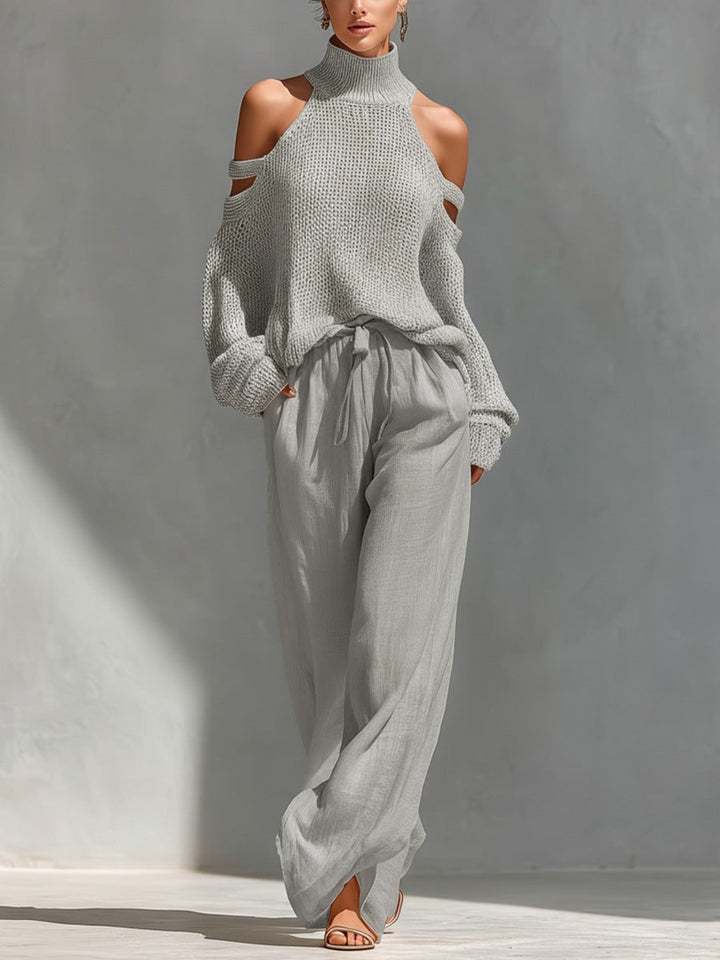 Camilla | Ensemble élégant en maille et lin
