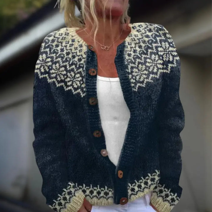 Mila™ | Gilet en maille à imprimé