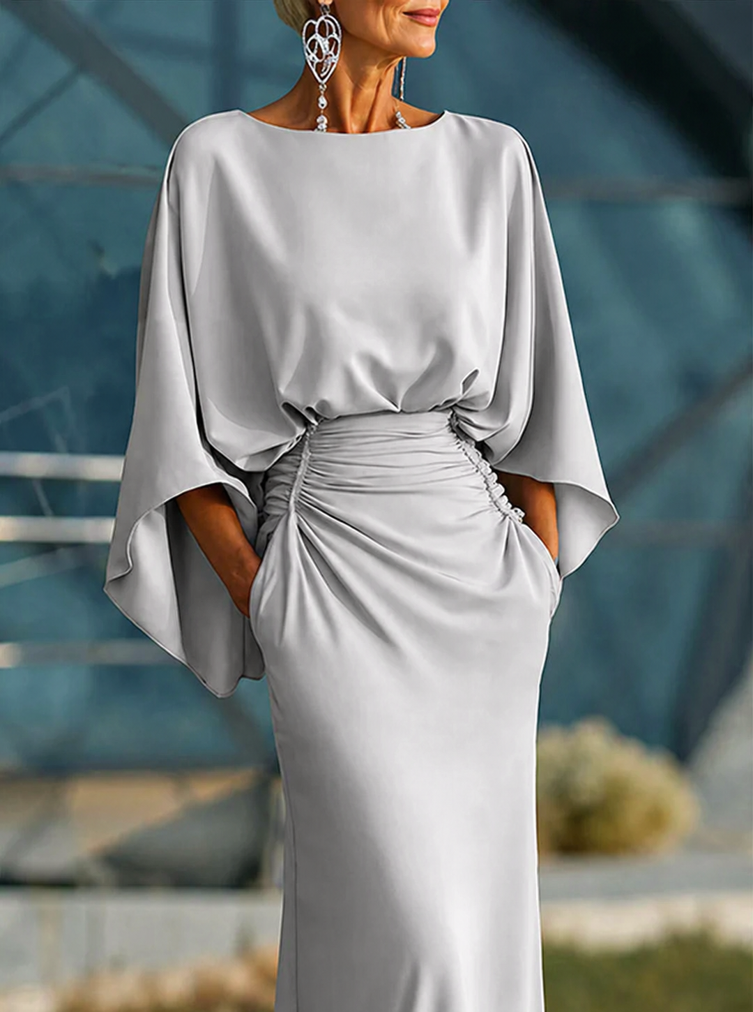 Clara | Robe élégante sans manches avec décolleté en V