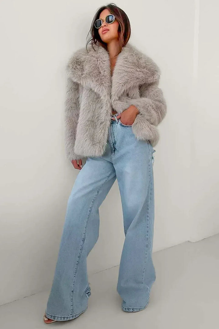 Amélia™  | Manteau Douillet en Fourrure
