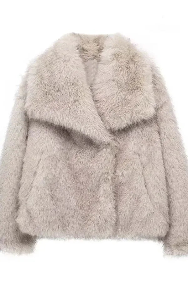 Amélia™  | Manteau Douillet en Fourrure