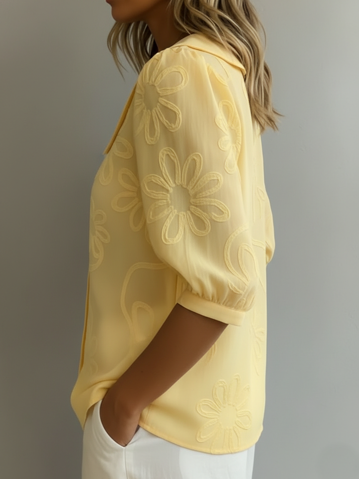 Kayleigh | Blouse florale légère – Élégance naturelle