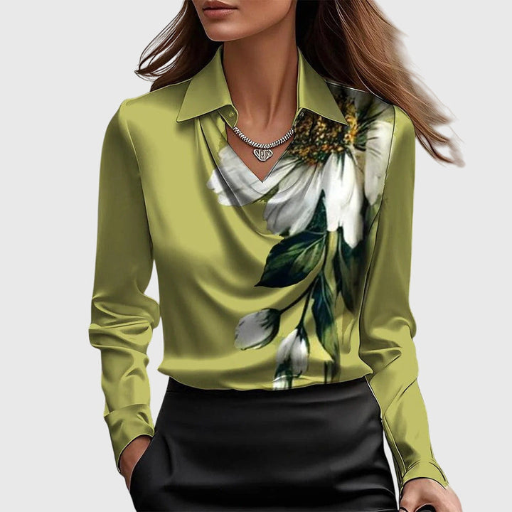 Nora™ – Blouse satinée élégante