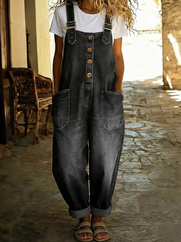 Rocio™ – Combinaison en denim casual avec boucle ajustable