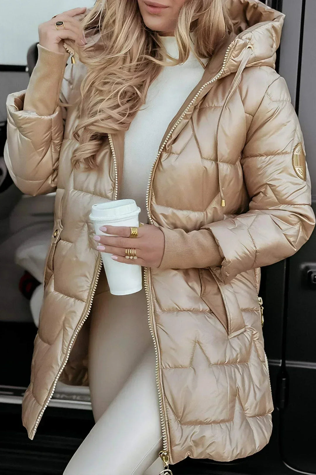 Natalia™ | Veste longue matelassée