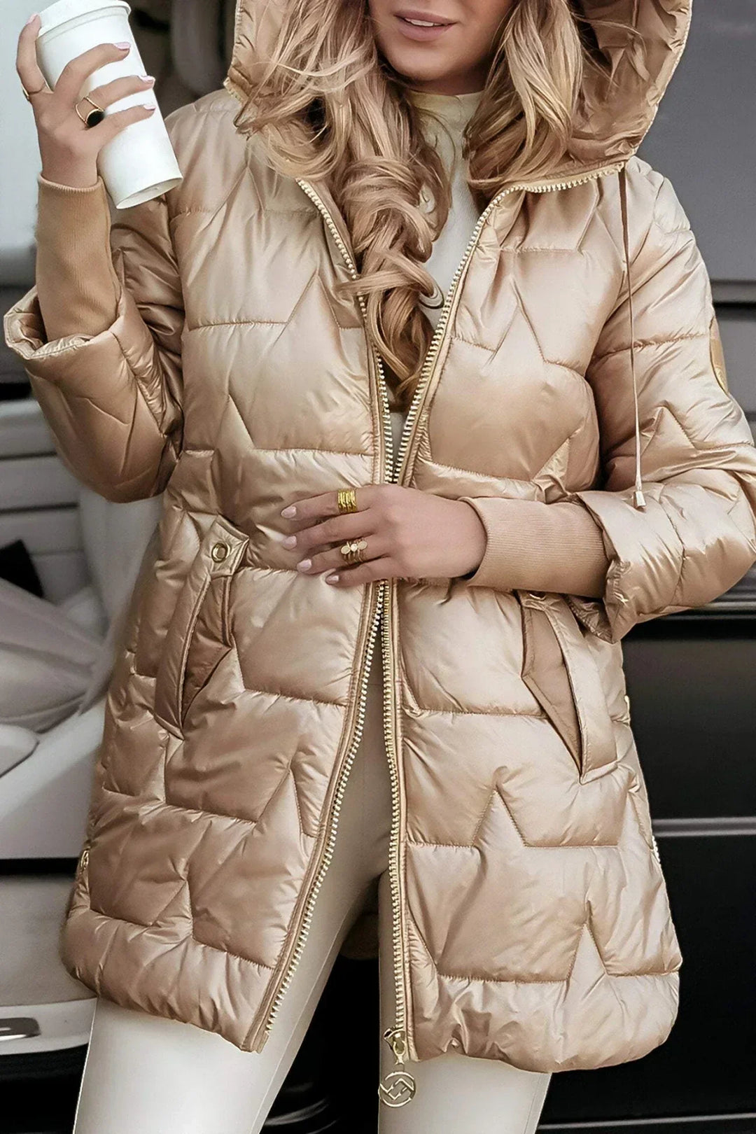 Natalia™ | Veste longue matelassée