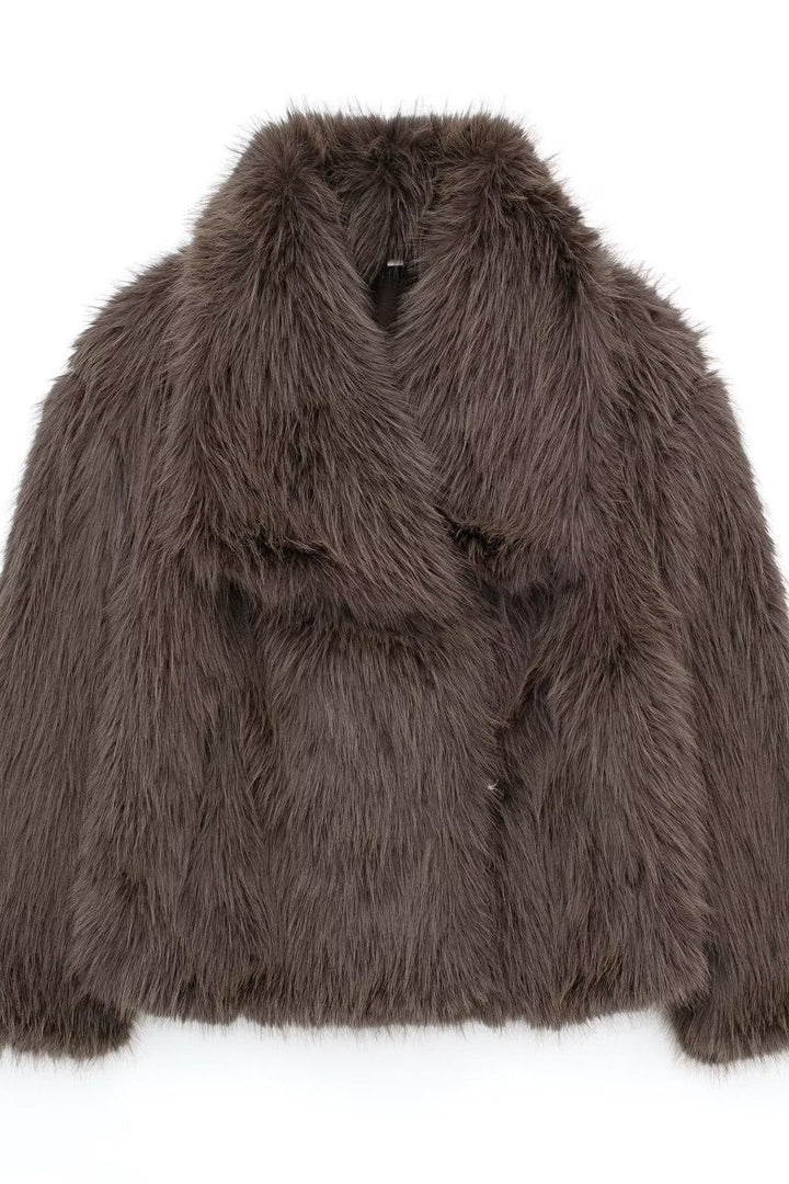 Amélia™  | Manteau Douillet en Fourrure