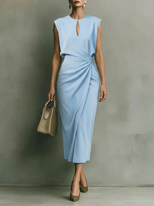 María | Robe midi au design élégant