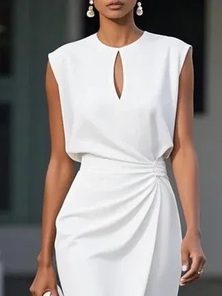 María | Robe midi au design élégant
