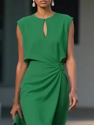 María | Robe midi au design élégant