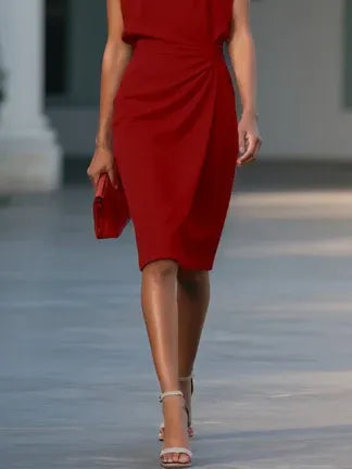 María | Robe midi au design élégant