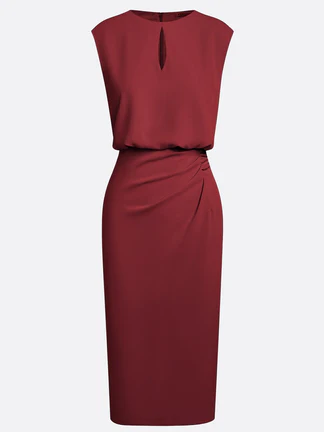 María | Robe midi au design élégant