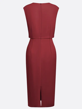 María | Robe midi au design élégant