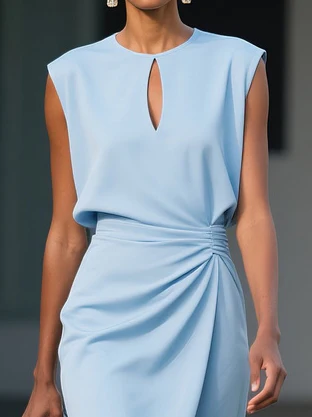 María | Robe midi au design élégant