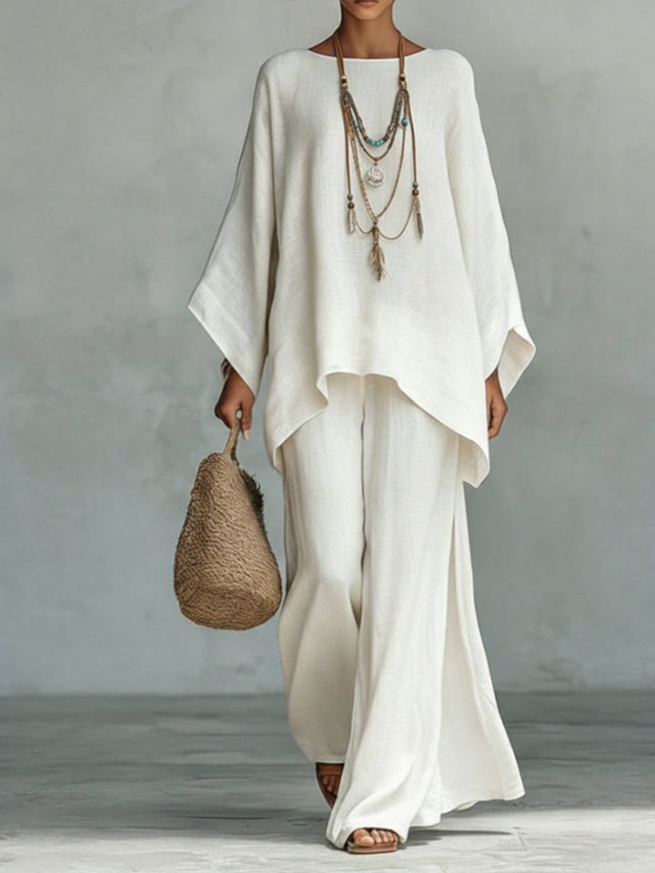 Celine™ | Ensemble élégant deux pièces en lin