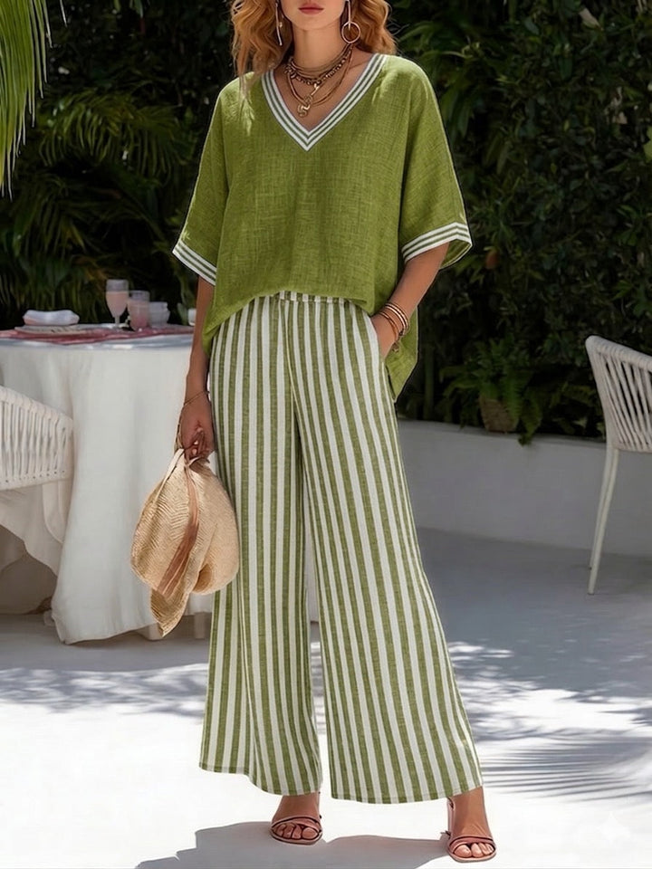 Ensemble Amélia – Été Léger & Pantalon Fluide
