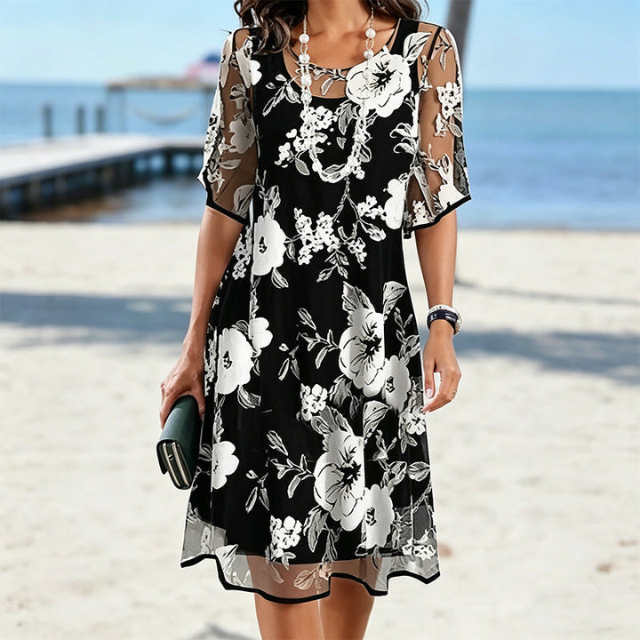 Robe Claudia – en soie et coton